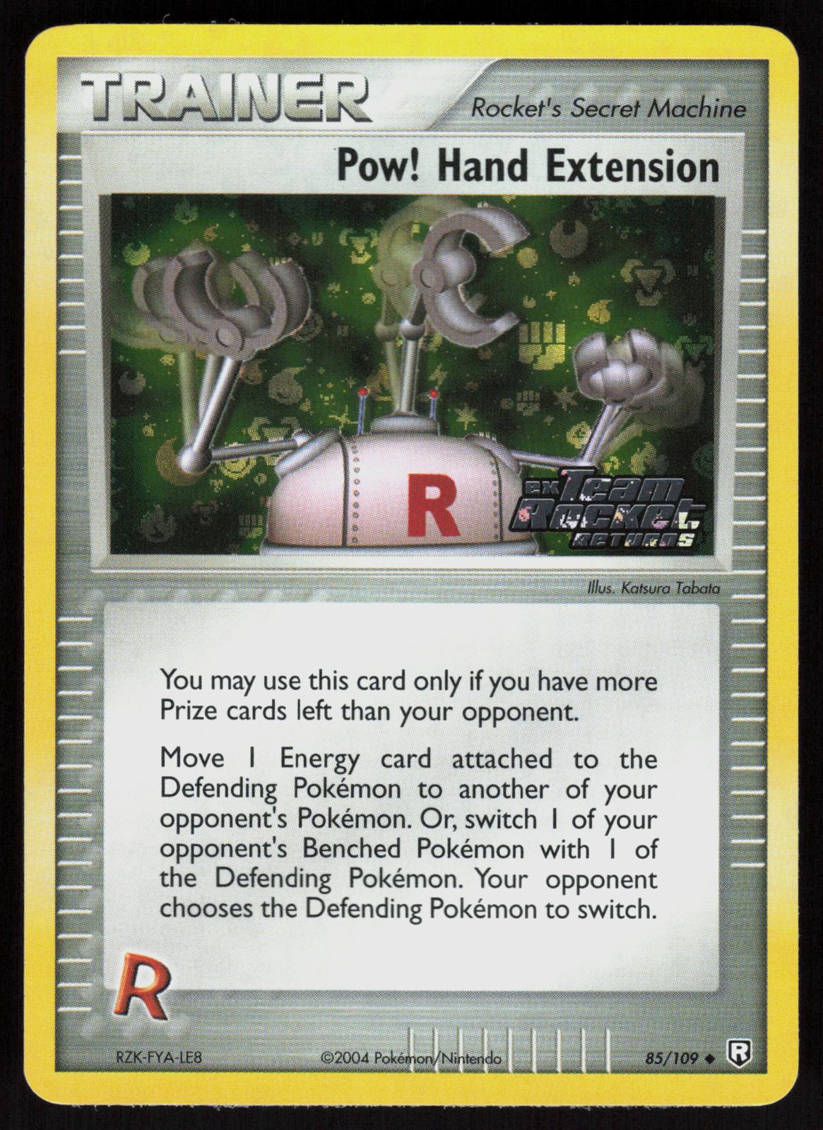 Pokemon Pow! Hand Extension 85/109 Team Rocket Returns Uncommon Reverse Holo NM