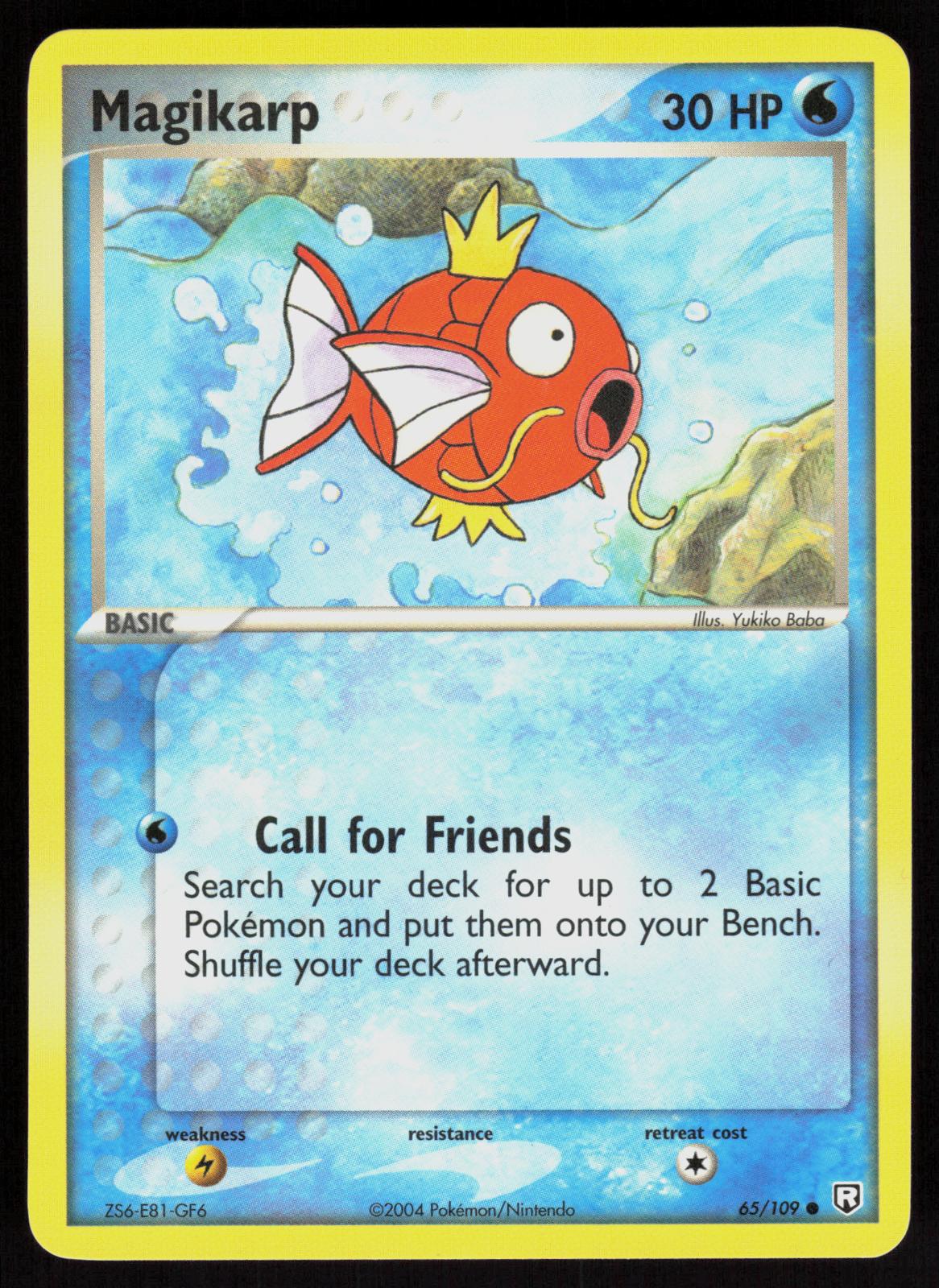 Pokemon Magikarp 65/109 Team Rocket Returns Common Near Mint