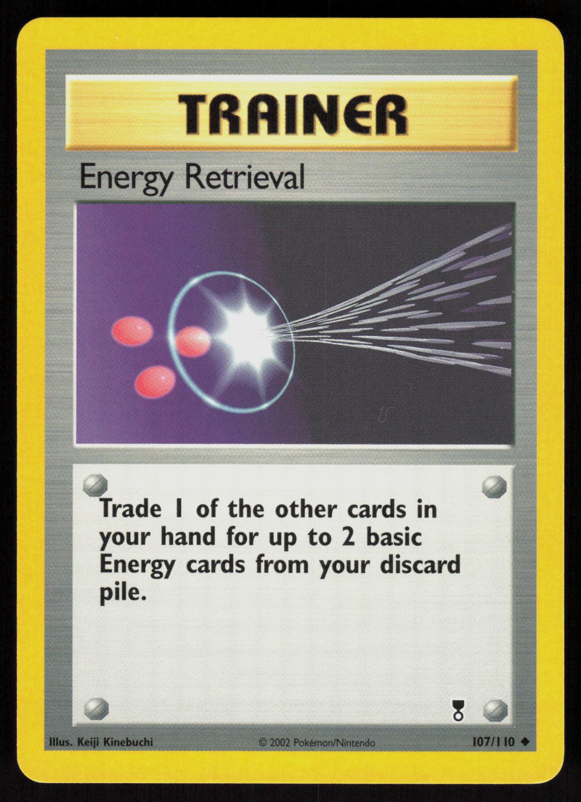 Pokemon Energy Retrieval 107/110 Legendary Collection Uncommon Near Mint