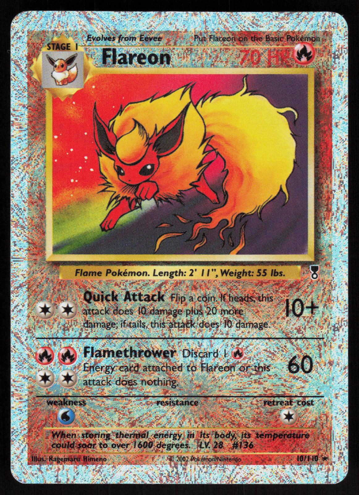 Pokemon Flareon 19/110 Legendary Collection Reverse Holo Rare Lightly Played