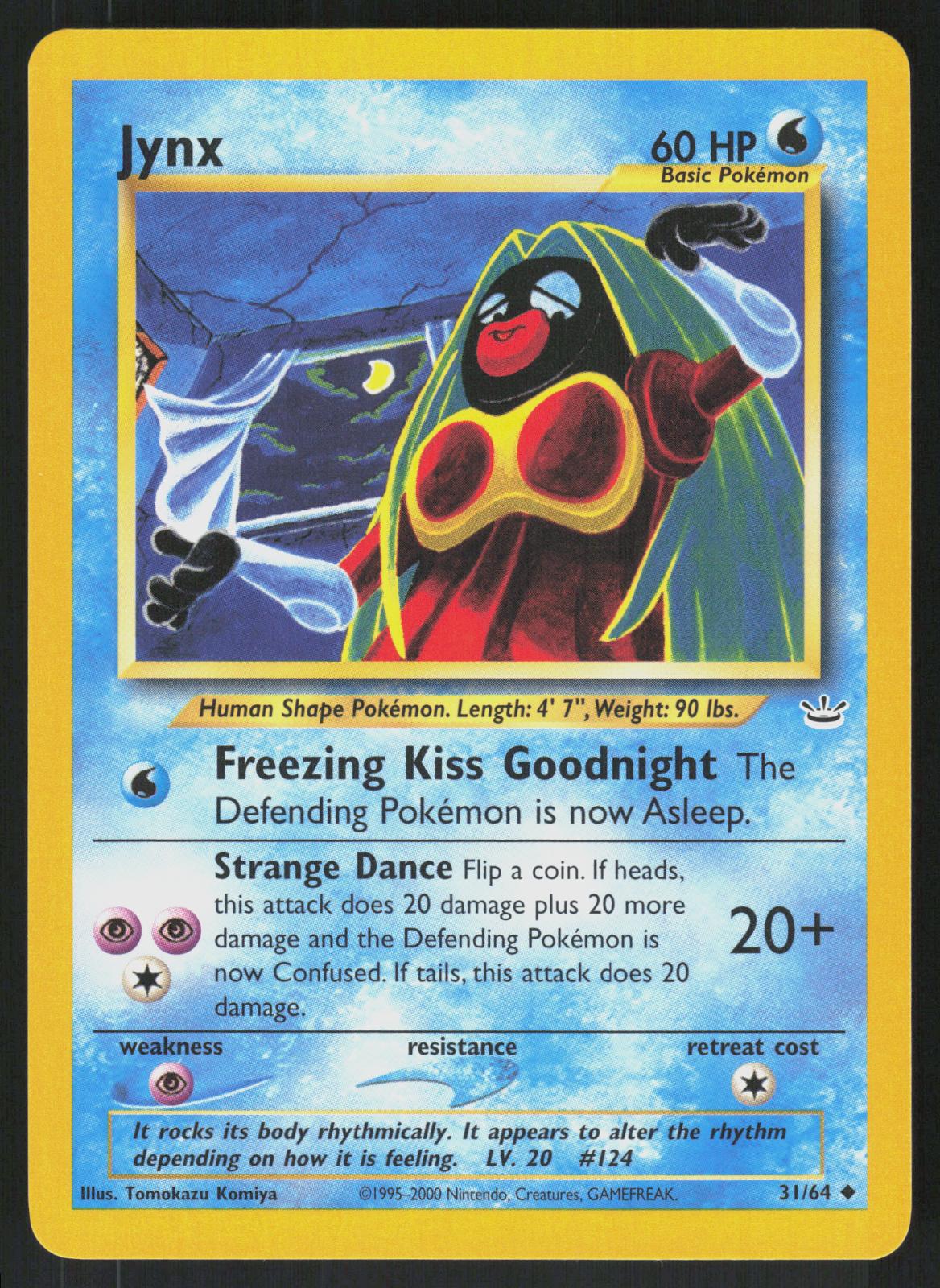 Pokemon Jynx 31/64 Neo Revelation Uncommon Near Mint