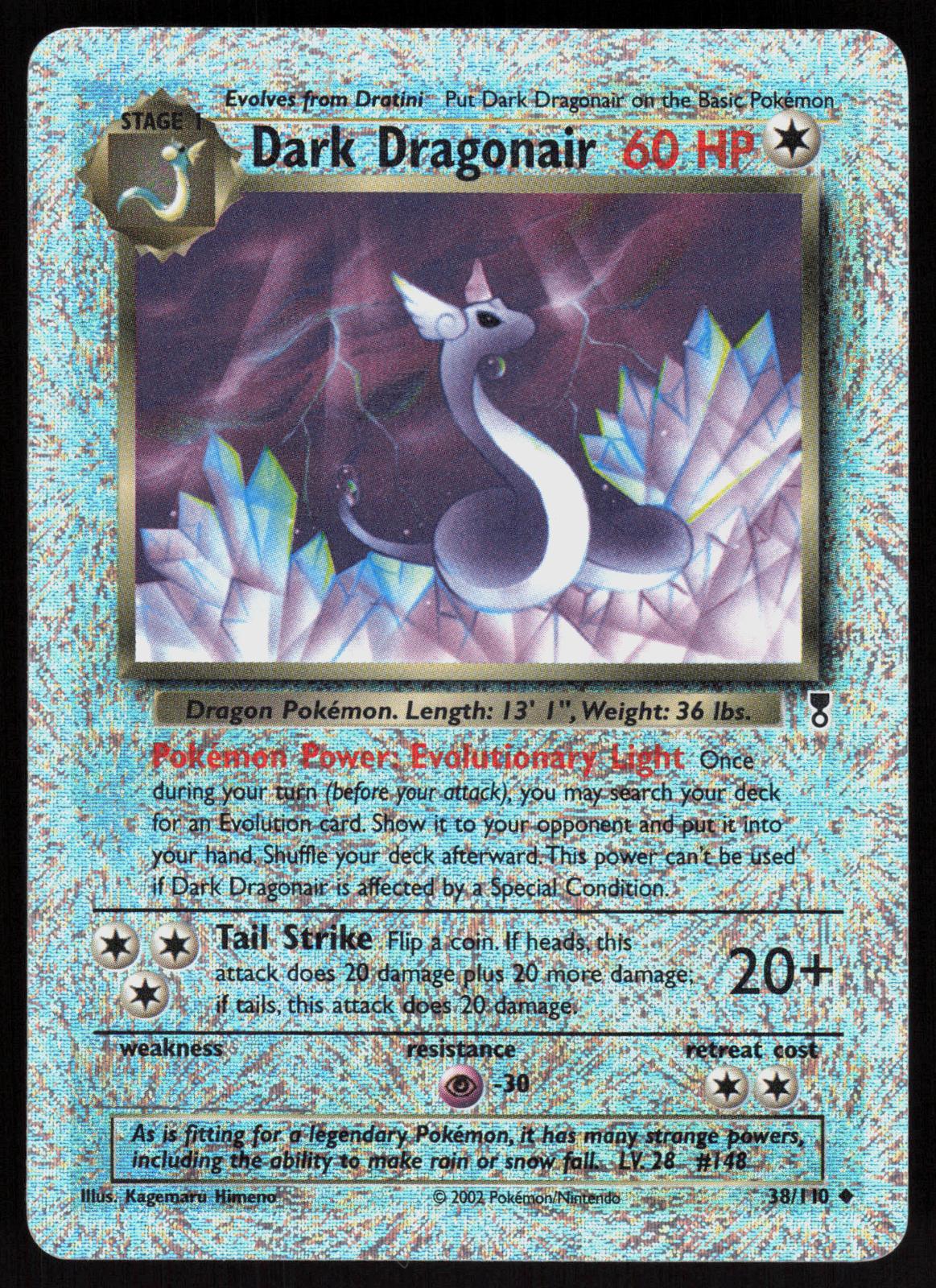 Pokemon Dark Dragonair 38/110 Legendary Collection Reverse Moderately Played