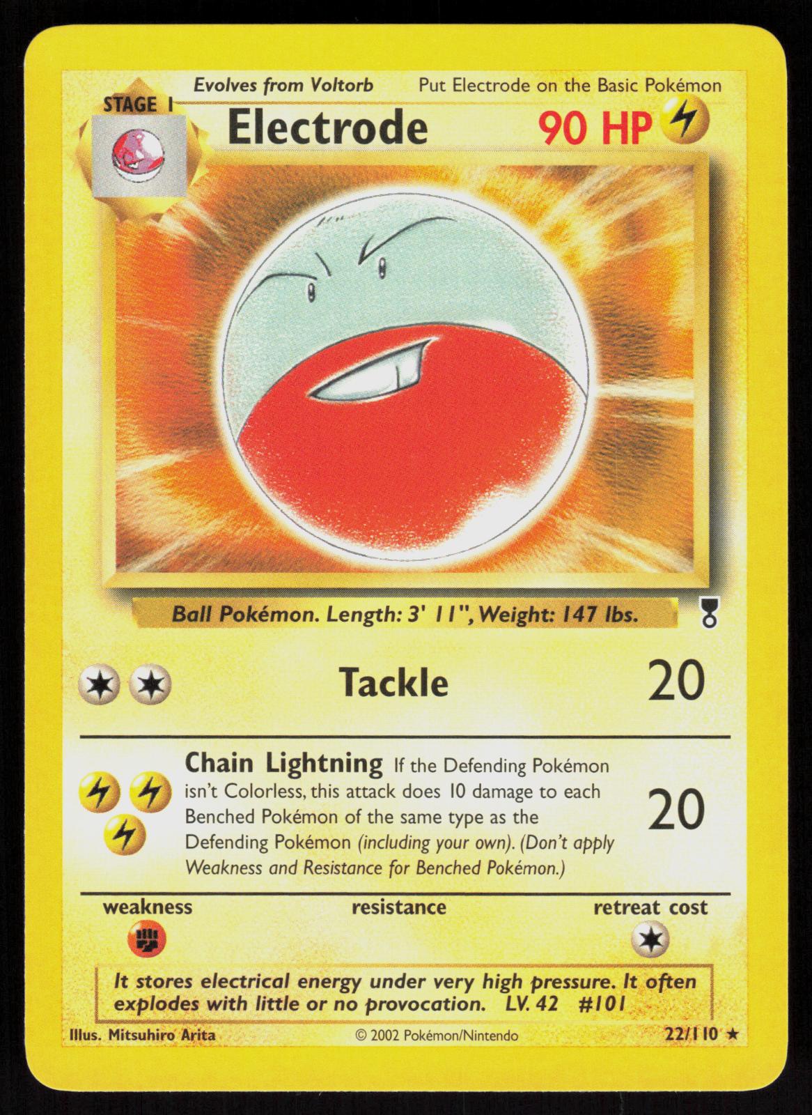 Pokemon Electrode 22/110 Legendary Collection Rare Near Mint