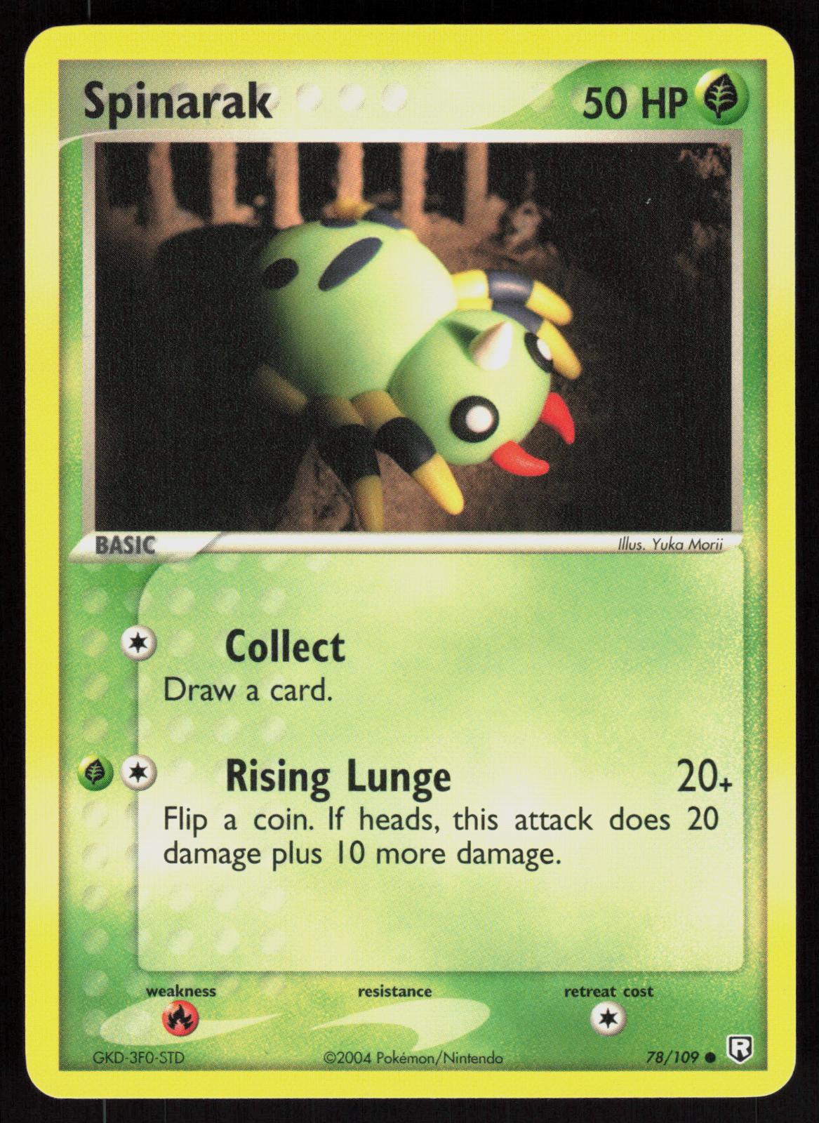 Pokemon Spinarak 78/109 Team Rocket Returns Common Near Mint