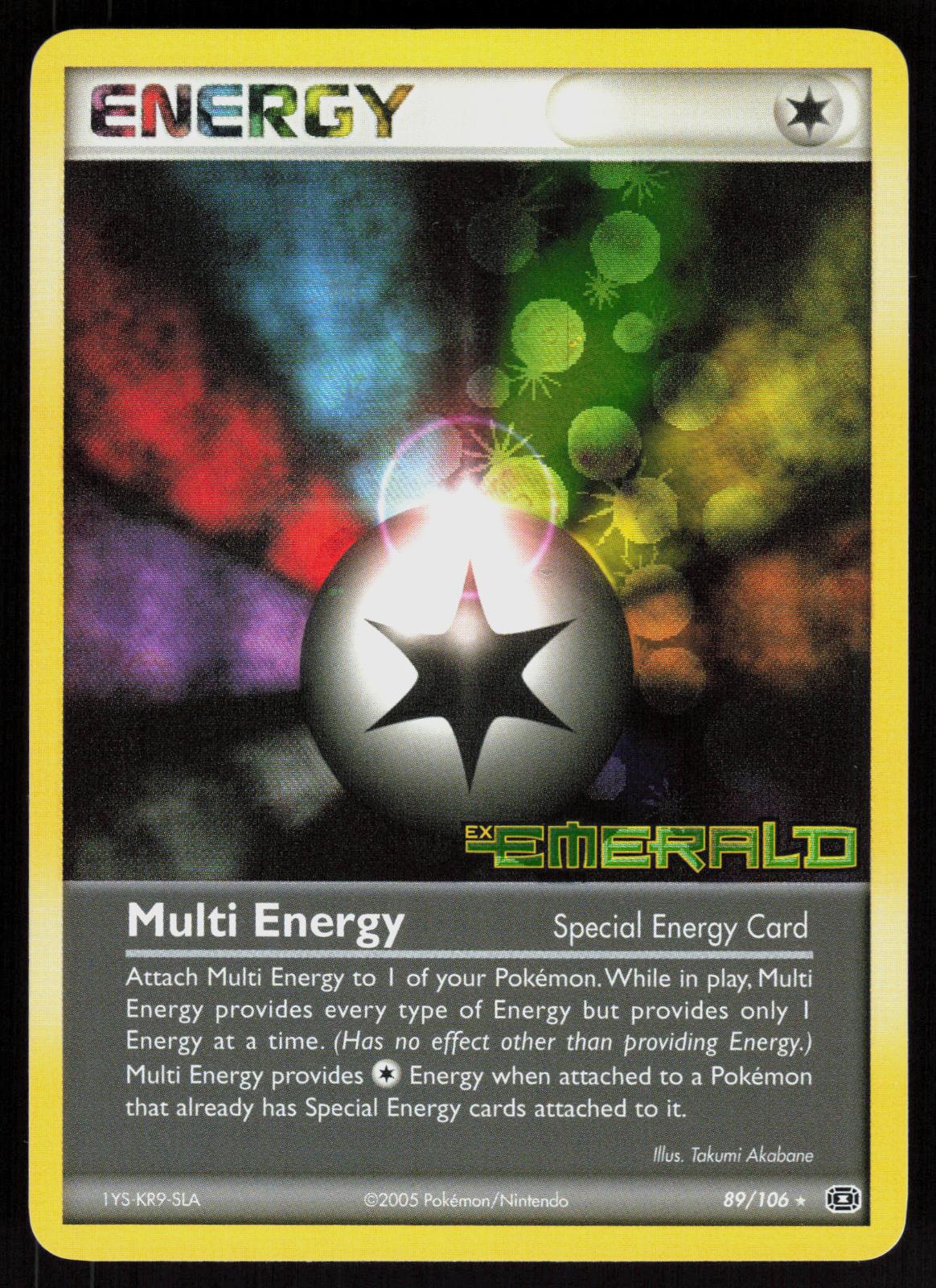 Pokemon Multi Energy 89/106 Emerald Rare Reverse Holo Near Mint