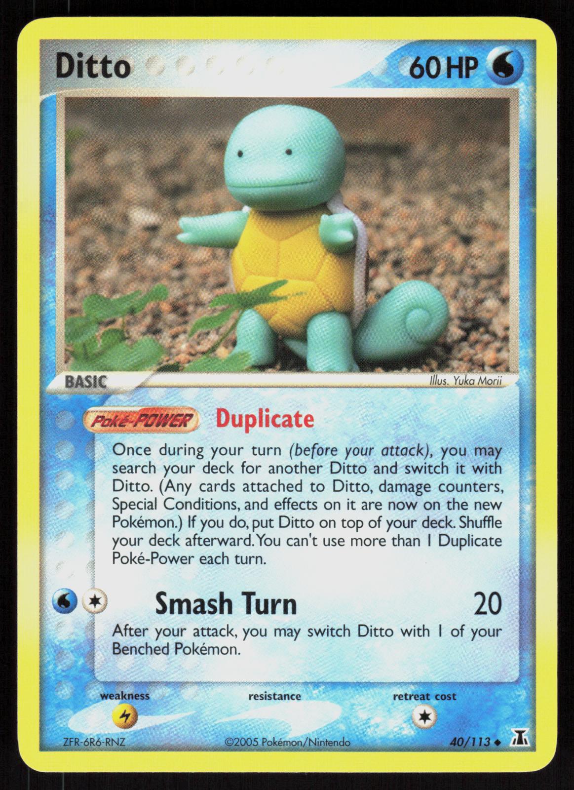 Pokemon Ditto 40/113 Delta Species Uncommon Near Mint