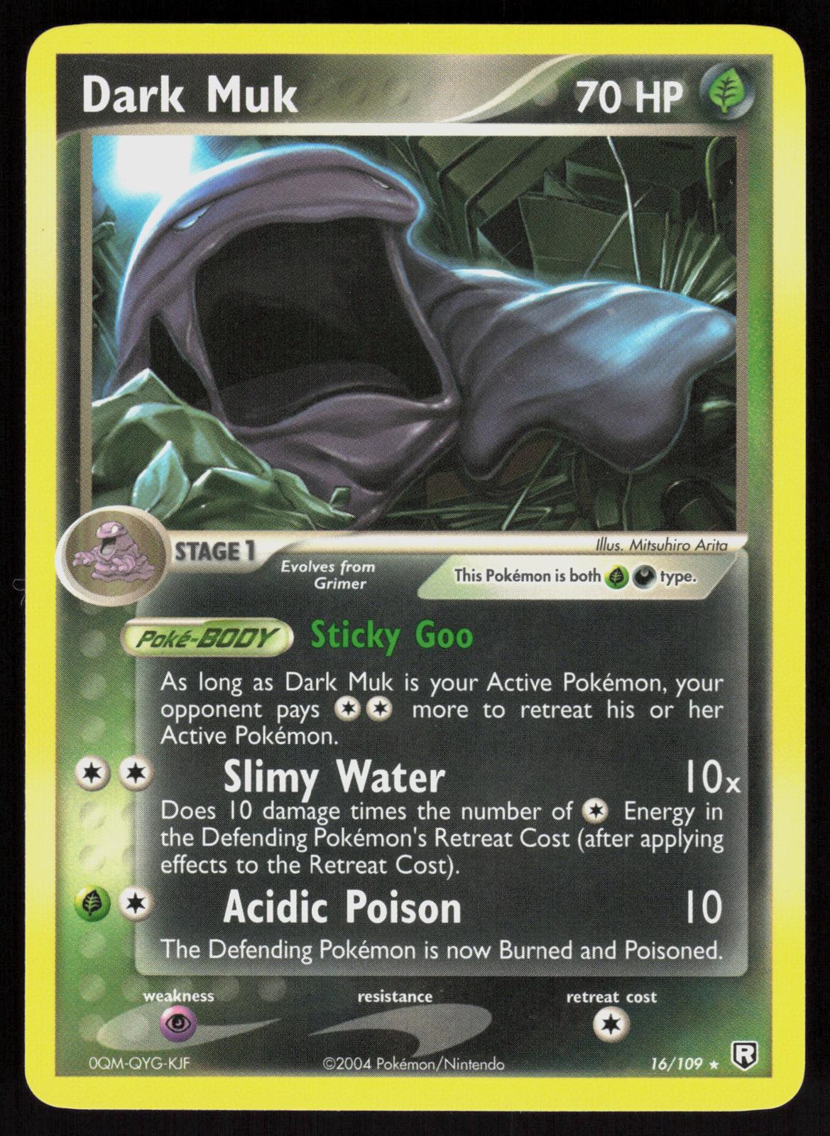 Pokemon Dark Muk 16/109 Team Rocket Returns Rare Near Mint