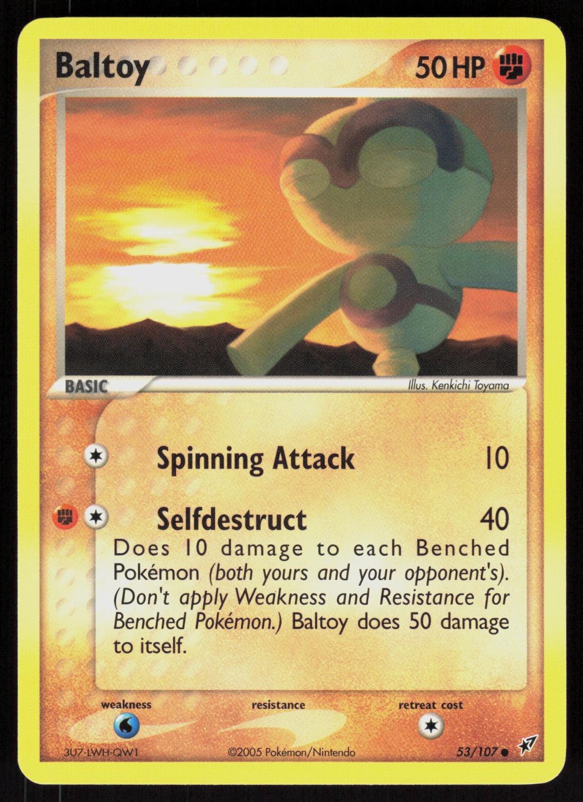Pokemon Baltoy 53/107 Deoxys Common Near Mint