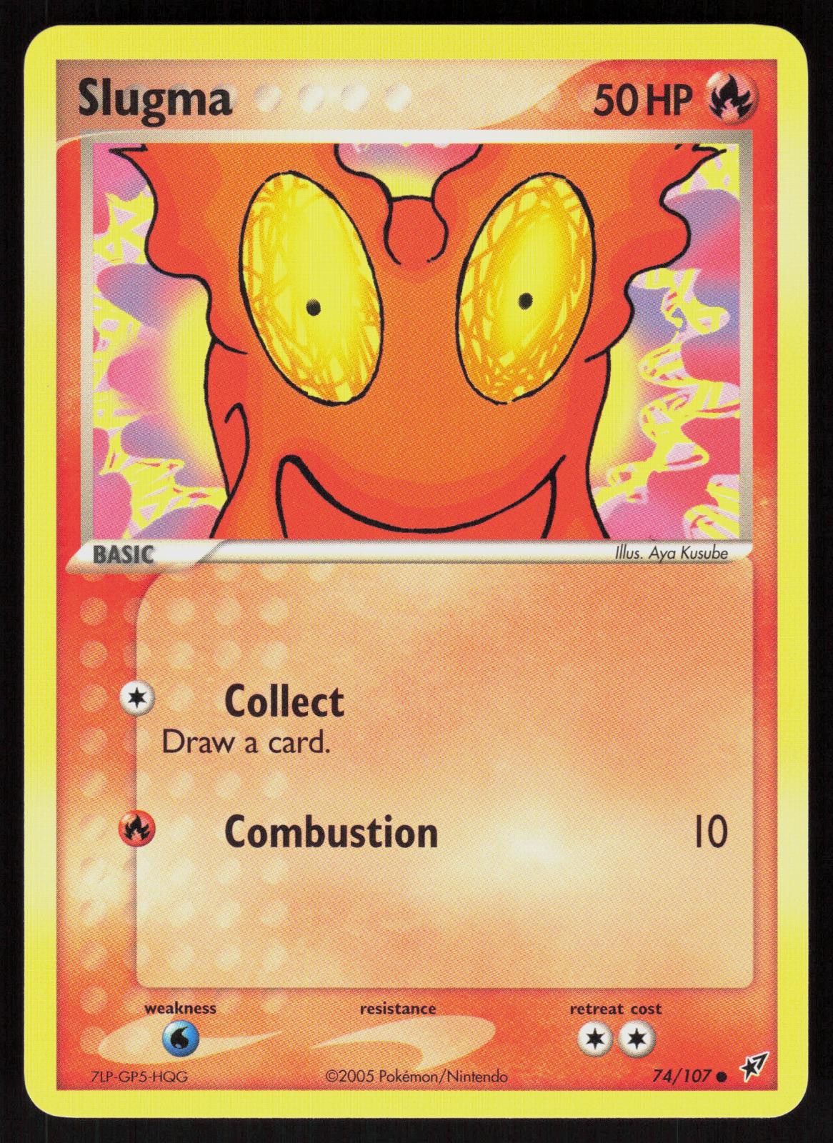 Pokemon Slugma 74/107 Deoxys Common Near Mint