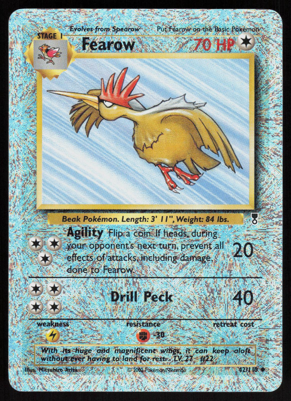 Pokemon Fearow 42/110 Legendary Collection Reverse Holo Lightly Played