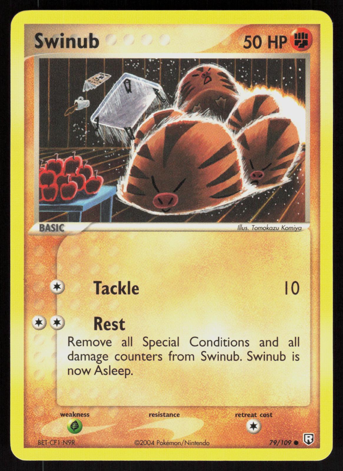 Pokemon Swinub 79/109 Team Rocket Returns Common Near Mint