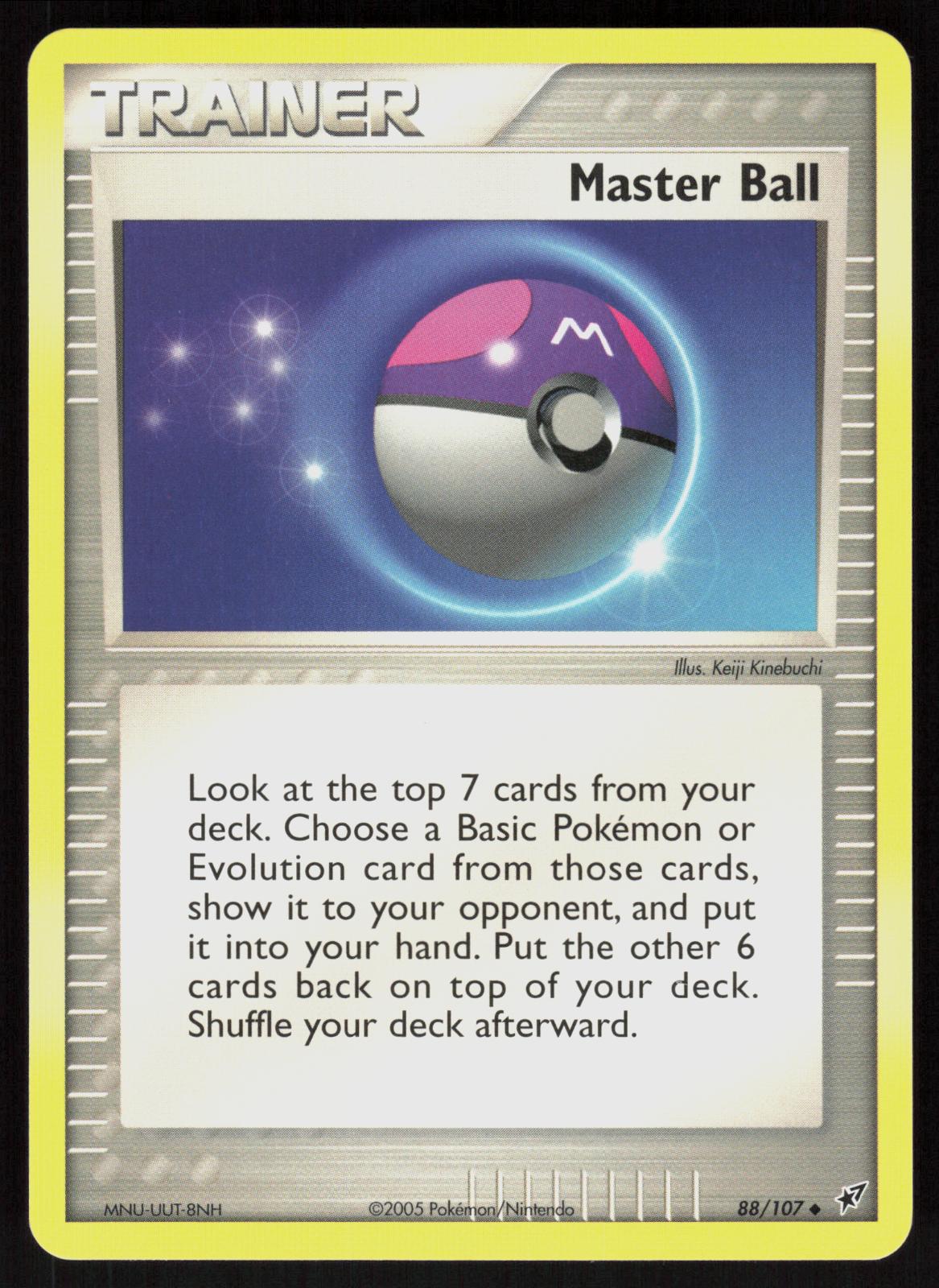 Pokemon Master Ball 88/107 Deoxys Uncommon Near Mint