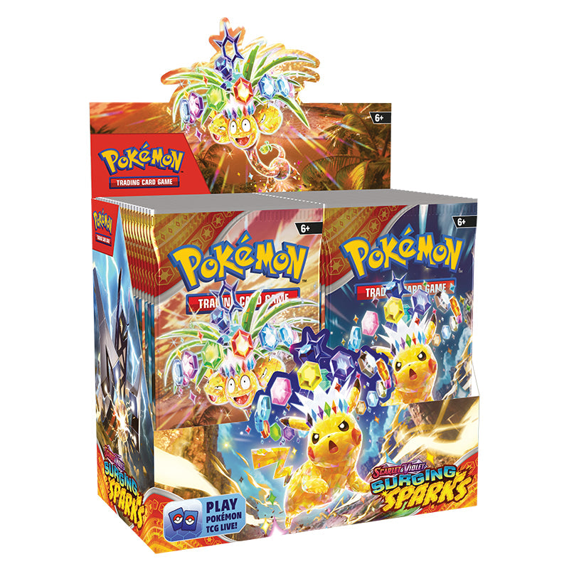 Pokemon - Surging Sparks - Booster Box Case (6 Boxes) - 0% VAT GVMS