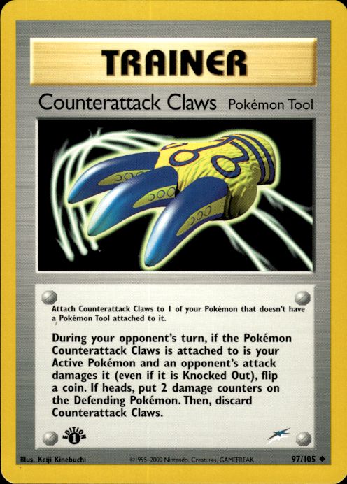 Pokemon Counterattack Claws 97/105 Neo Destiny 1st Edition Uncommon Near Mint