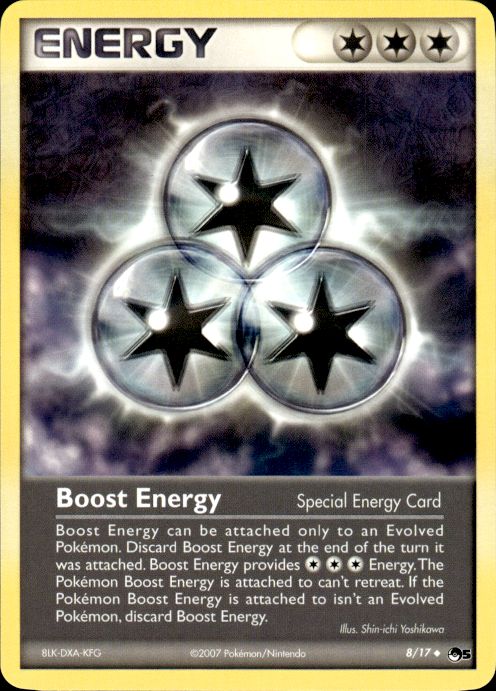 Pokemon Boost Energy 8/17 POP Series 5 Uncommon Near Mint