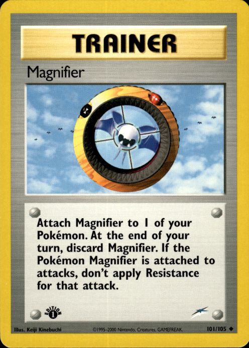 Pokemon Magnifier 101/105 Neo Destiny 1st Edition Uncommon Near Mint