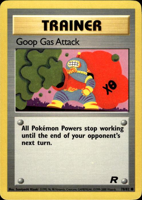 Pokemon Goop Gas Attack 78/82 Team Rocket Common Near Mint