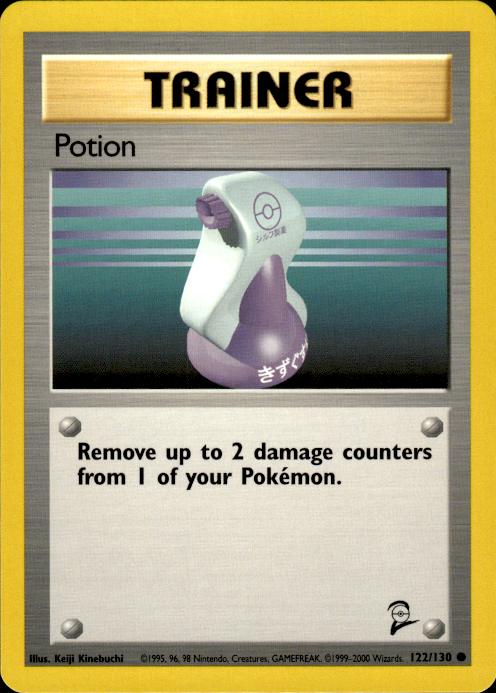 Pokemon Potion 122/130 Base Set 2 Common Near Mint