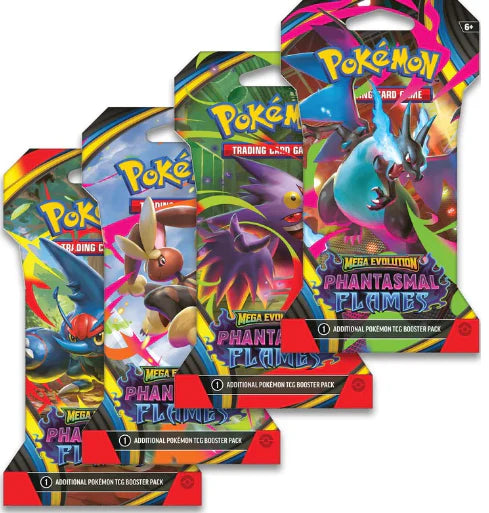 Pokemon - ME Phantasmal Flames - Sleeved Single Booster Pack - 0% VAT GVMS