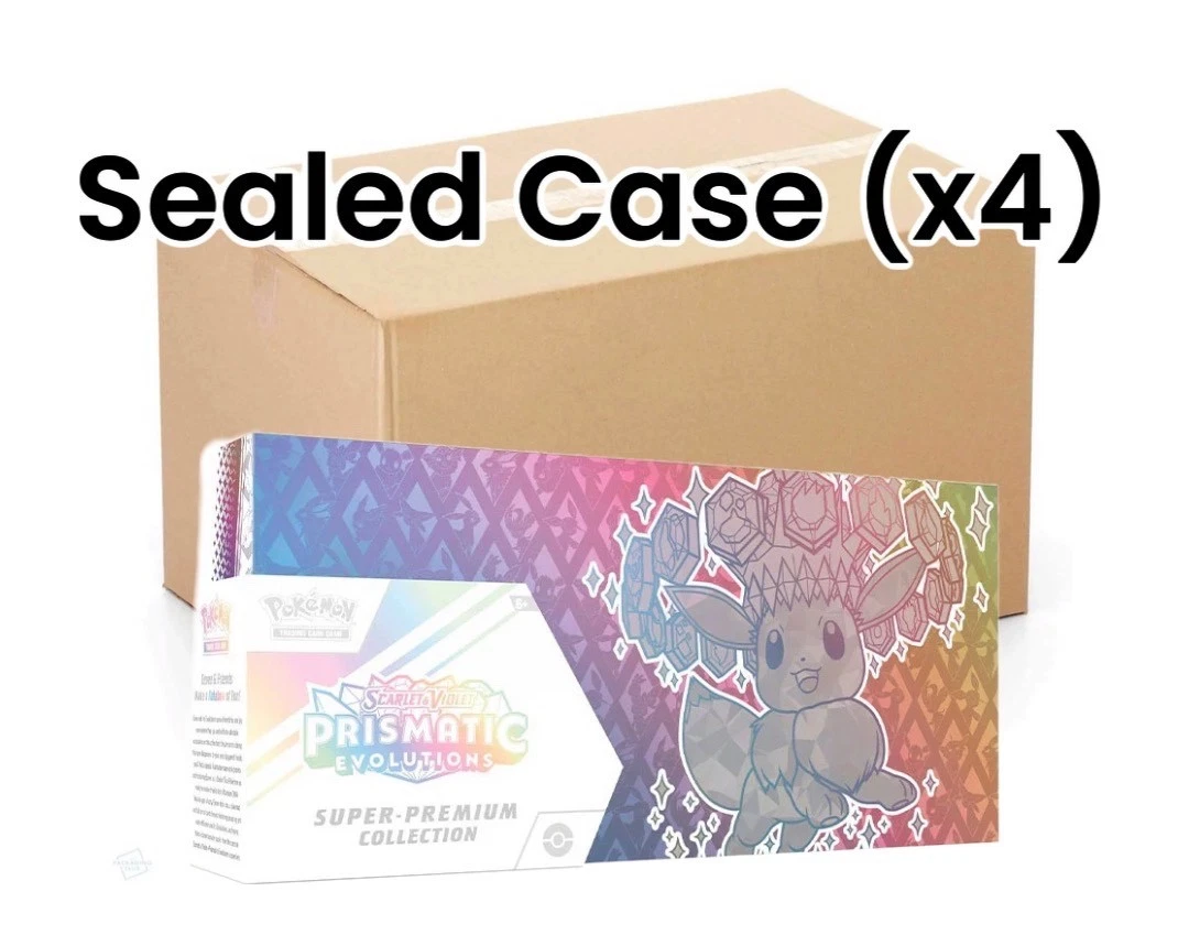 Pokémon TCG - Prismatic Evolutions - DAMAGED / Taped / Marked Cases - SPC Super Premium Collection CASE - 0% VAT GVMS