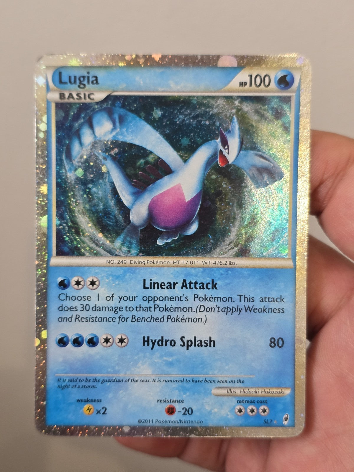 Pokemon Lugia SL7 Call of Legends Holo Rare Moderately Played