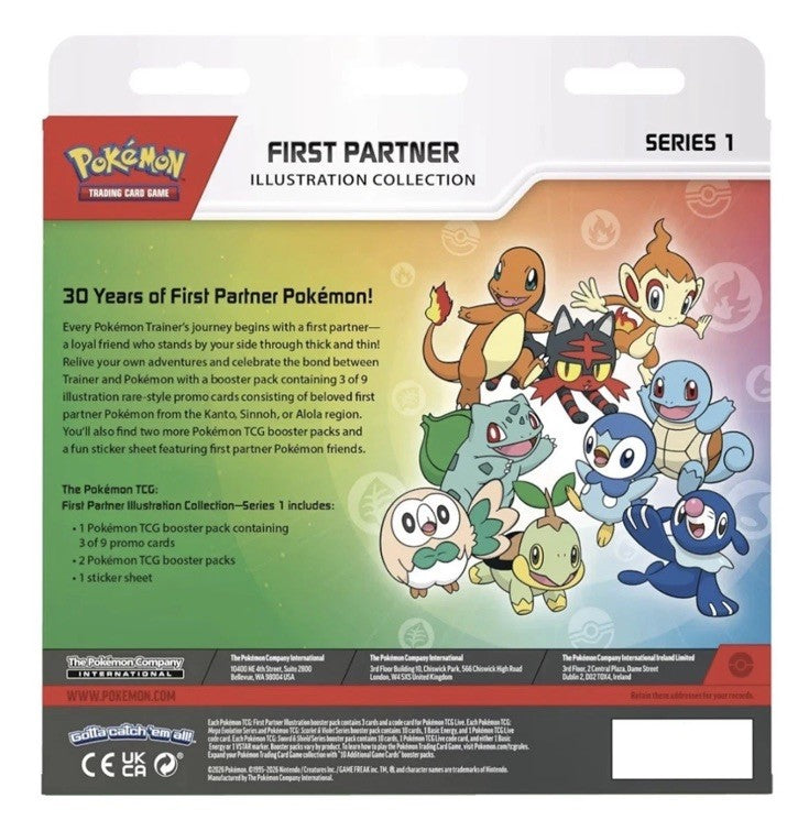Pokemon - First Partner Illustration Box CASE - Series 1 - 0% VAT GVMS