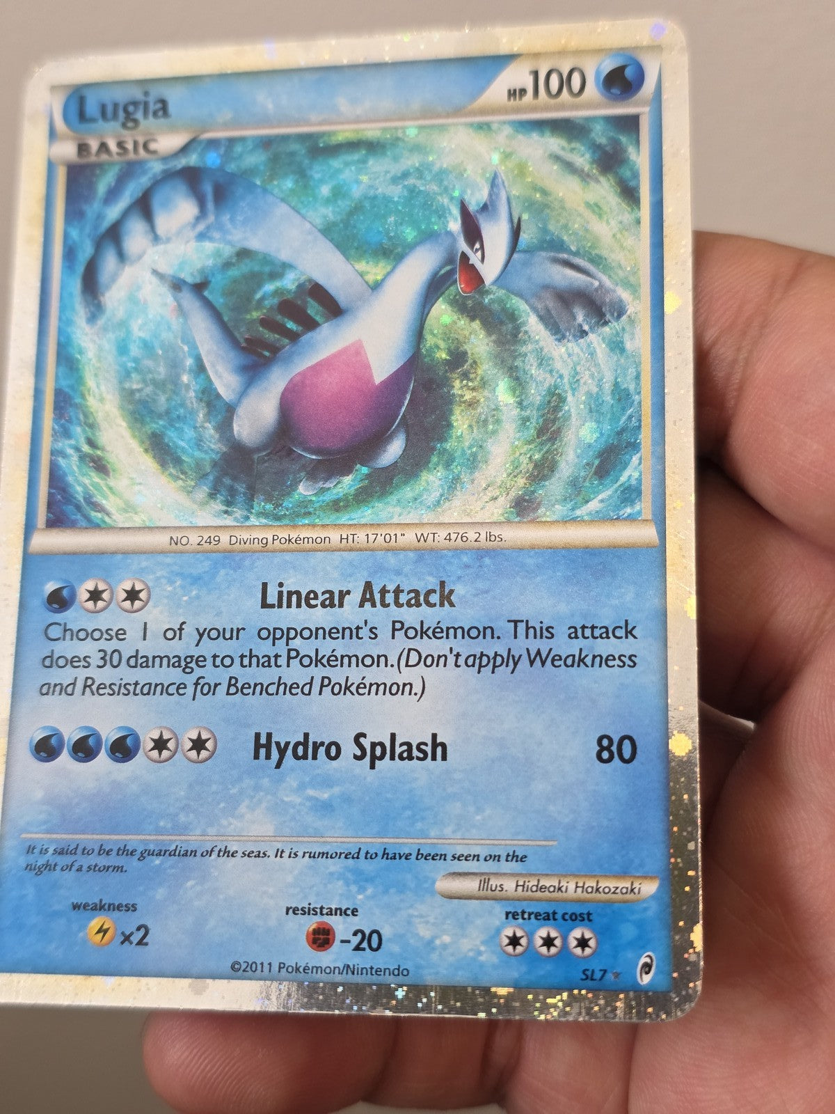 Pokemon Lugia SL7 Call of Legends Holo Rare Moderately Played
