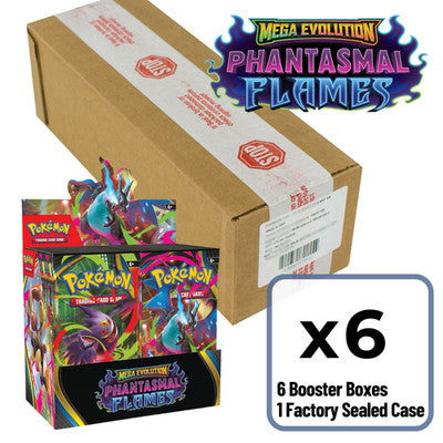 Pokemon - ME Phantasmal Flames - Booster Box Case (6 Boxes) - 0% VAT GVMS