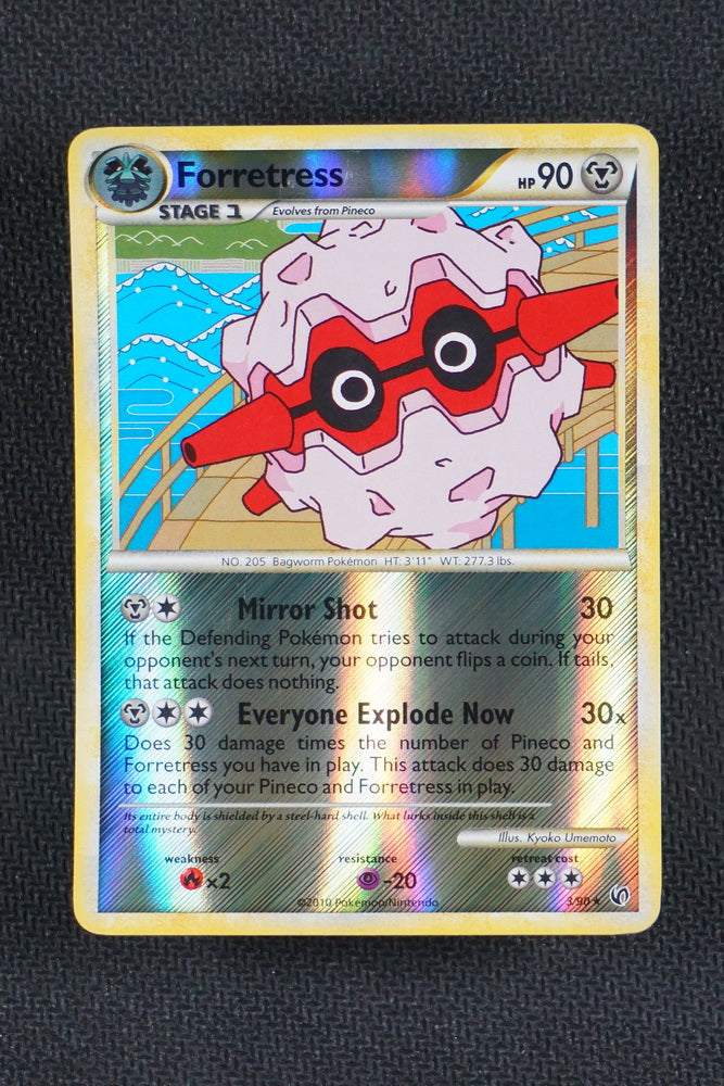 Forretress 3/90 - HGSS Undaunted - Reverse Holo