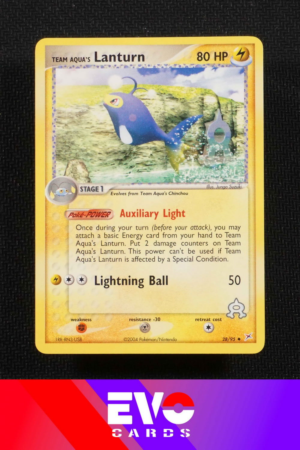 Lanturn 28/95 - ex Team Magma vs Team Aqua - Near Mint