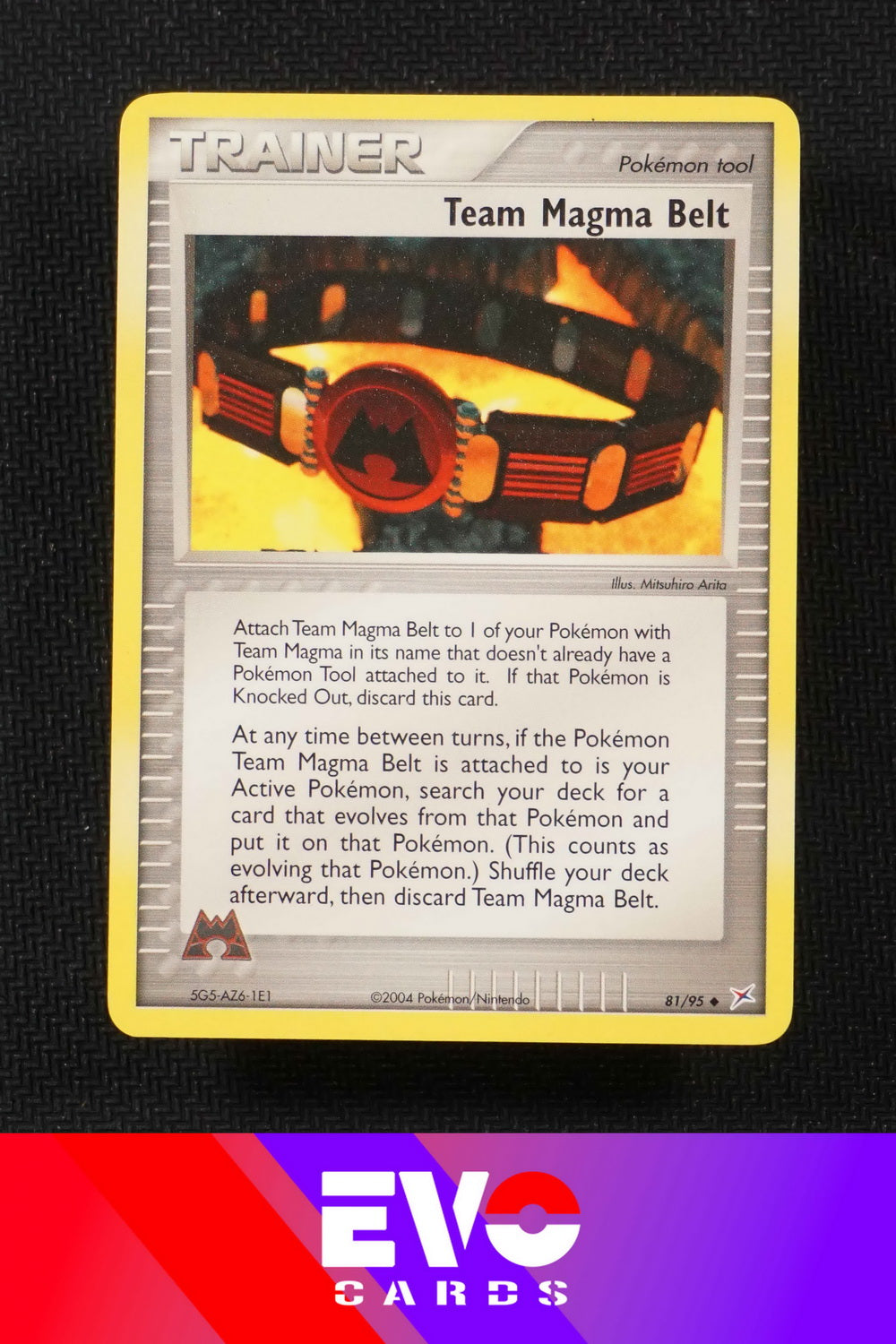 Team Magma Belt 81/95 - ex Team Magma vs Team Aqua - Near Mint