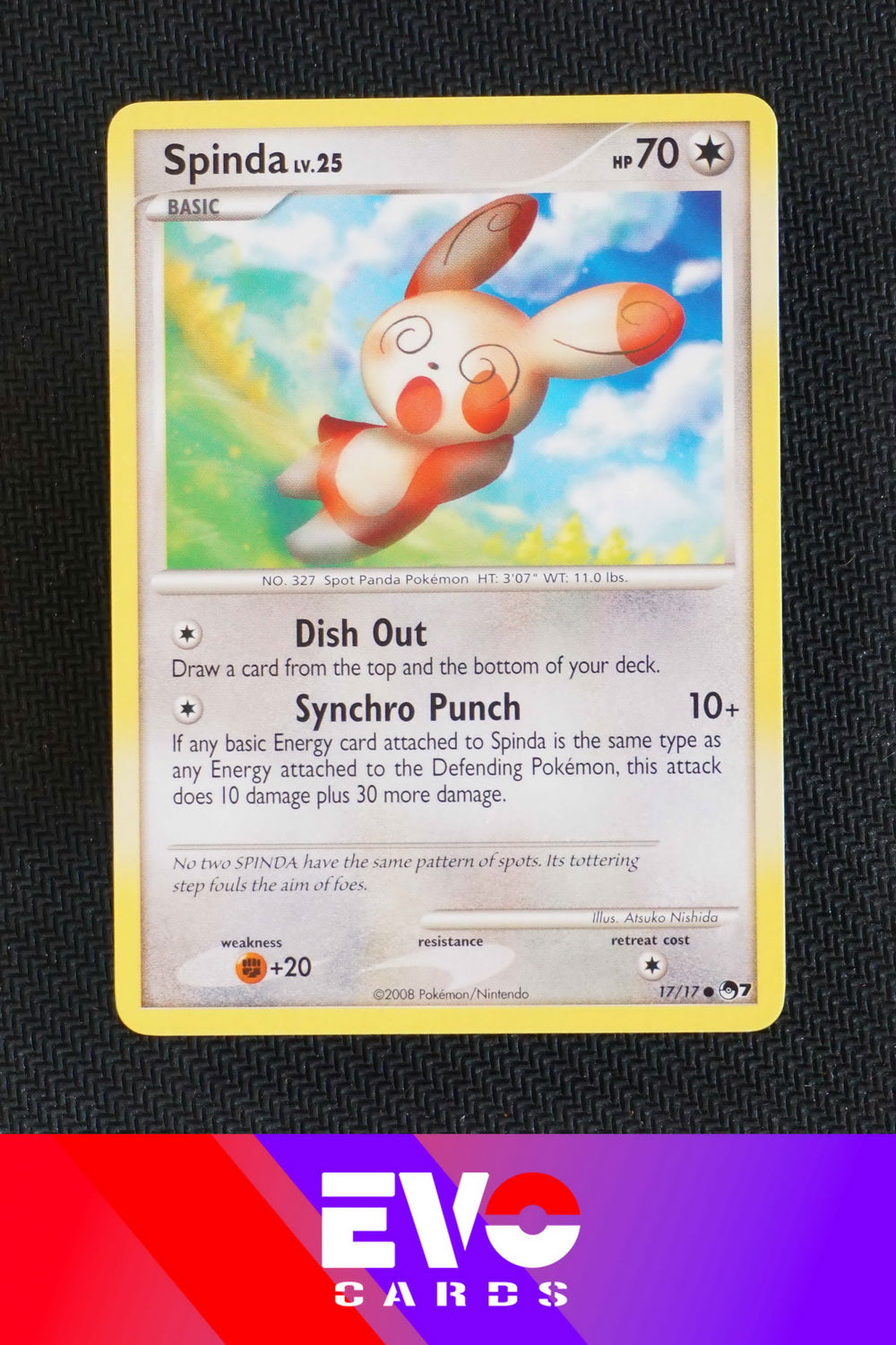 Spinda 17/17 - Pop Series 7 - Excellent