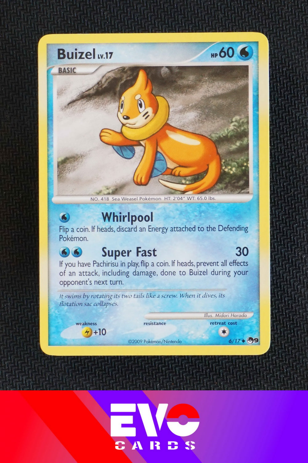 Buizel 6/17 - Pop Series 9 - Near Mint