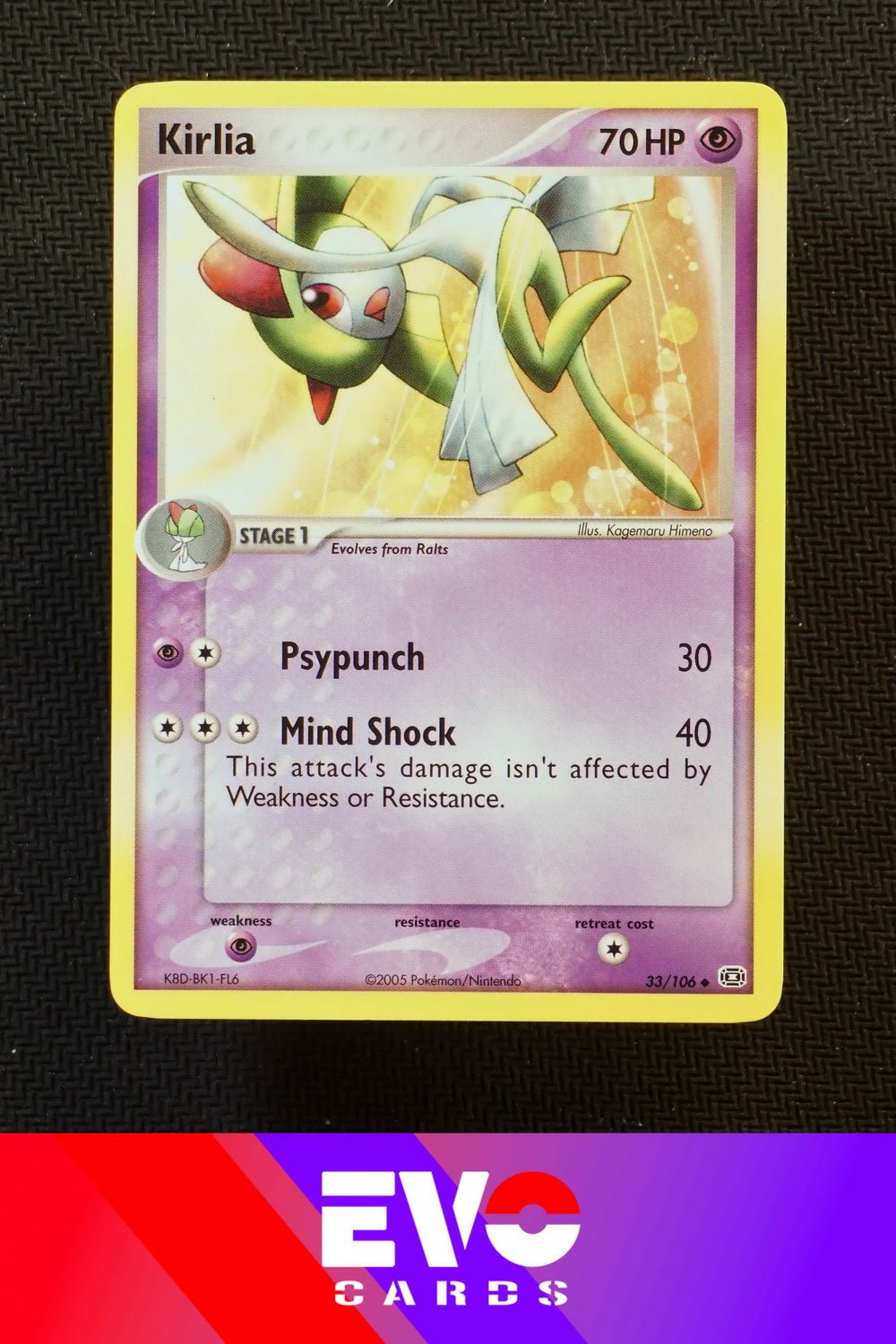 Kirlia 33/106 - ex Emerald - Near Mint