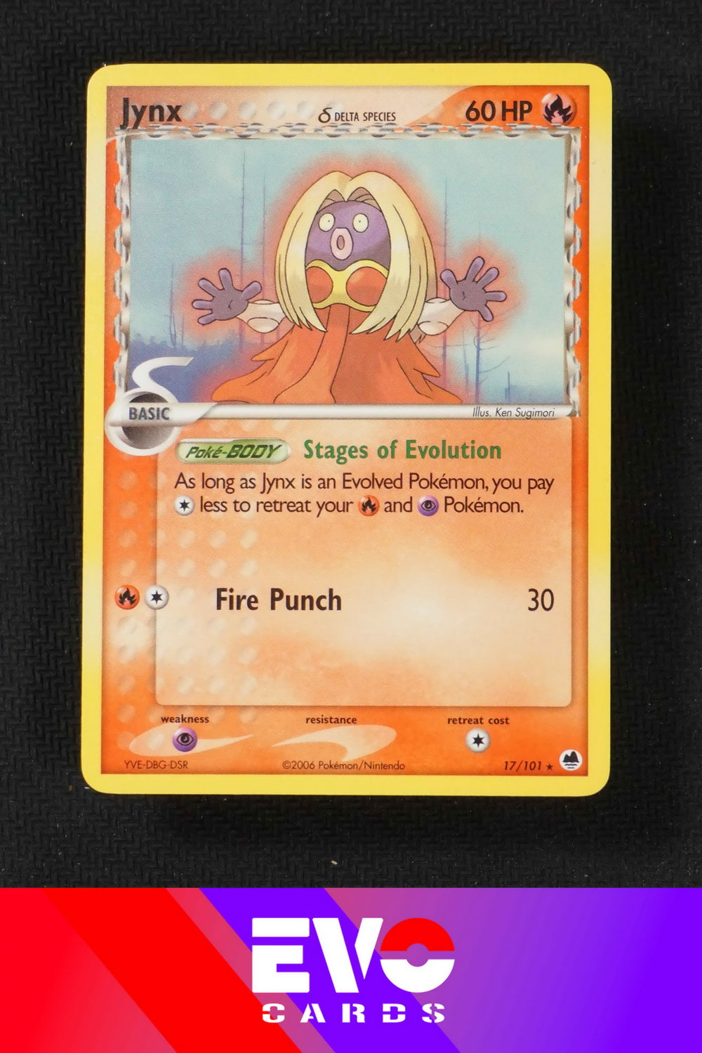 Jynx 17/101 - ex Dragon Frontiers - Near Mint
