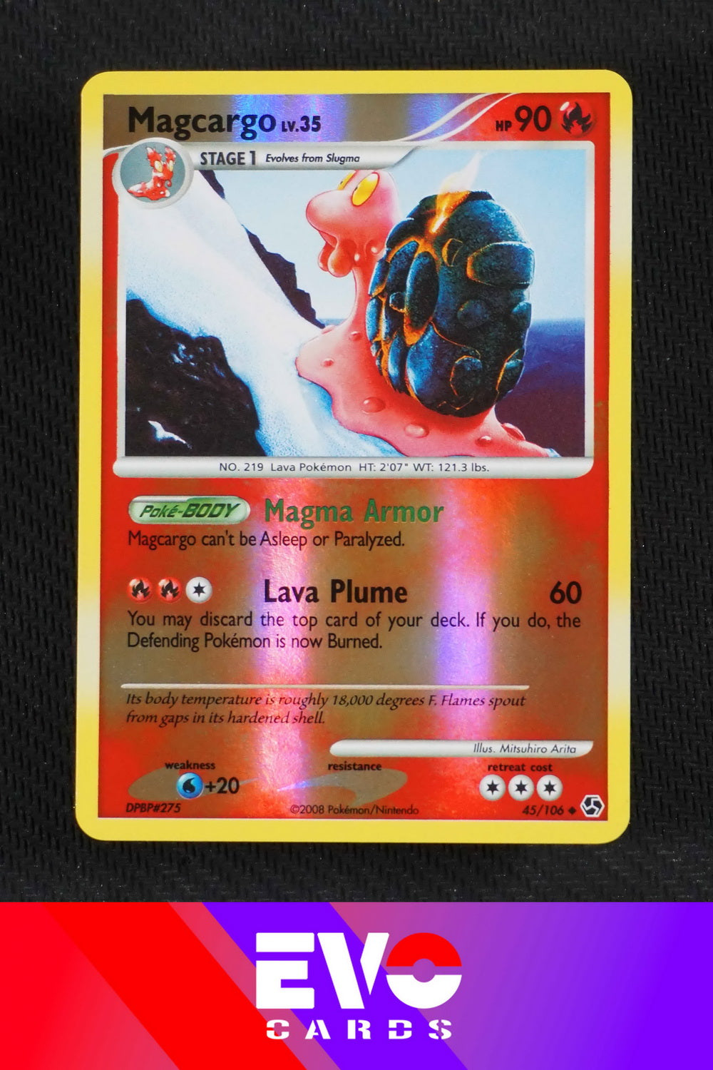 Magcargo 45/106 - Great Encounters - Reverse Holo - Excellent