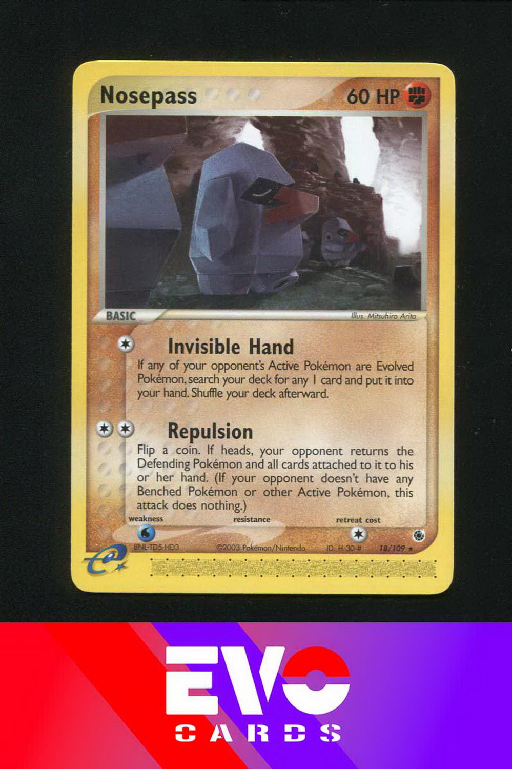 Nosepass 18/109 - ex Ruby & Sapphire - Near Mint