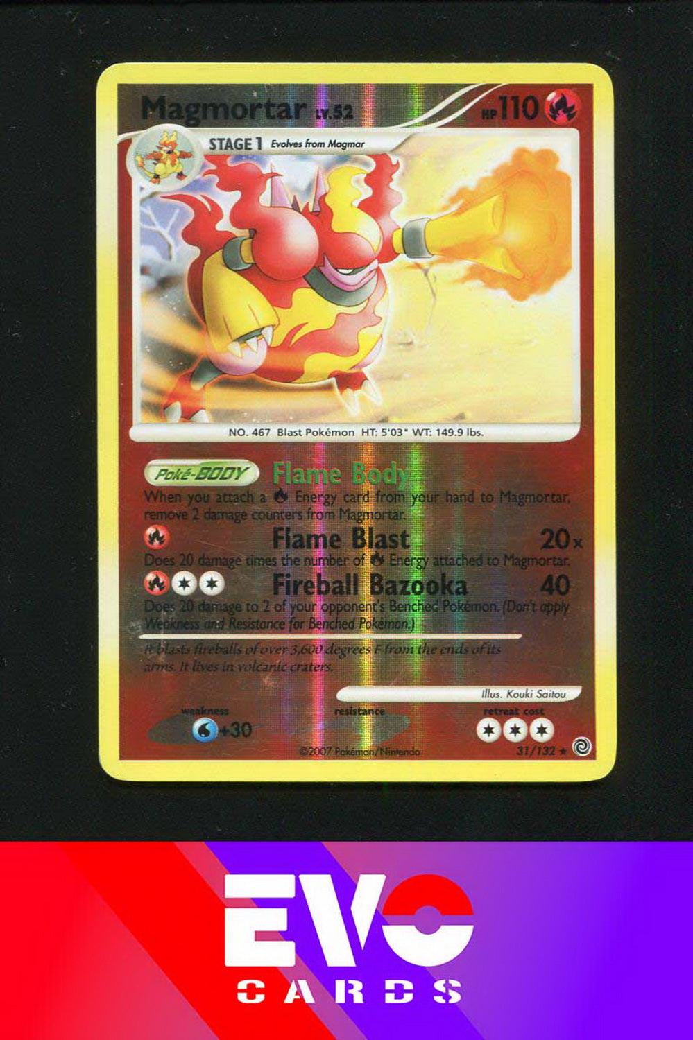 Magmortar 31/132 - Secret Wonders - Reverse Holo - Very Good