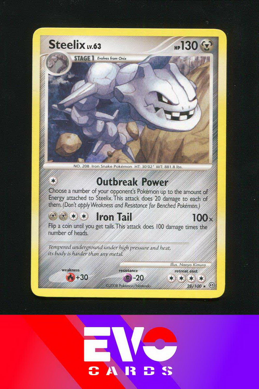 Steelix 28/100 - Stormfront - Excellent