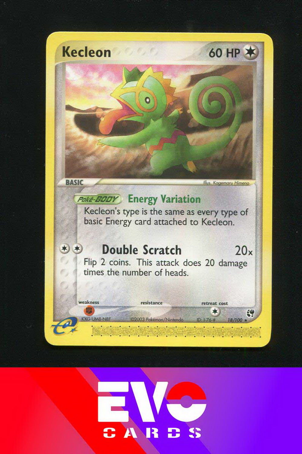 Kecleon 18/100 - ex Sandstorm - Near Mint