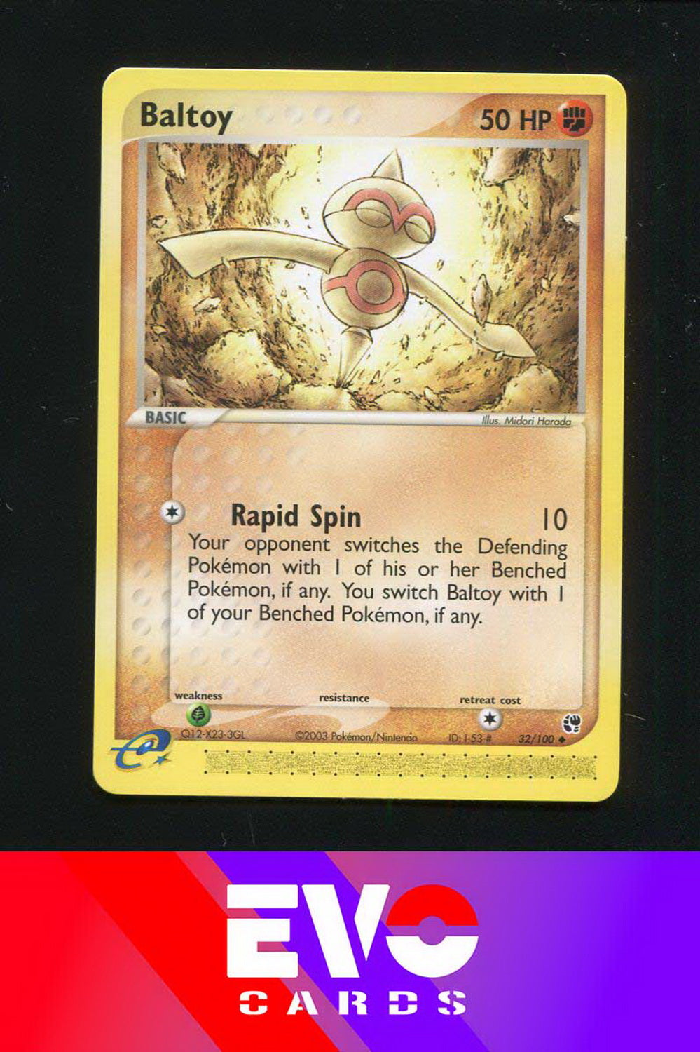 Baltoy 32/100 - ex Sandstorm - Near Mint
