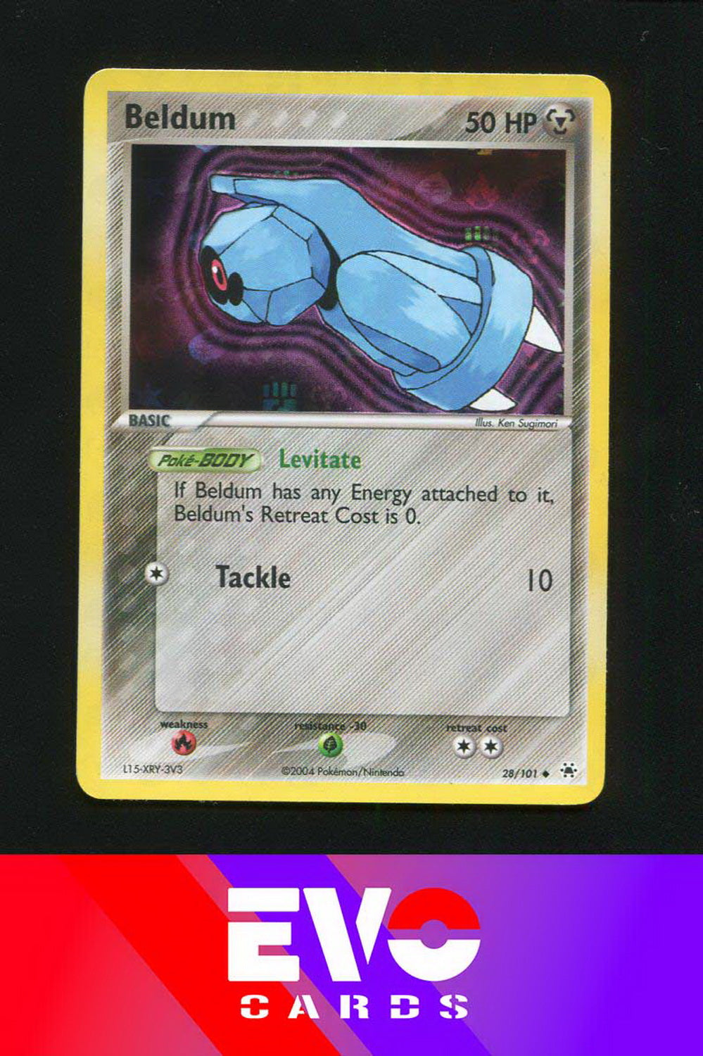Beldum 28/101 - ex Hidden Legends - Reverse Holo - Near Mint